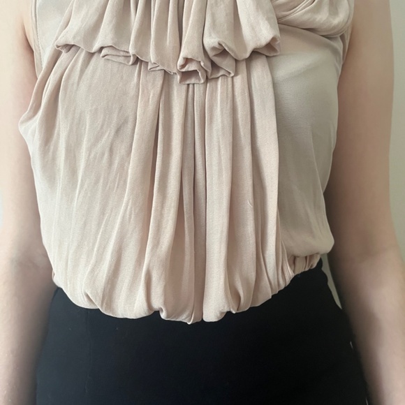 Zara Basics Two-Tone Sleeveless Ruffle Dress – Women’s Size XS - Picture 3 of 10